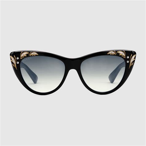 gucci cat eye sunglasses 2 tones|gucci oversized cat eye sunglasses.